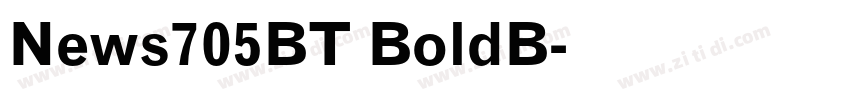 News705BT BoldB字体转换